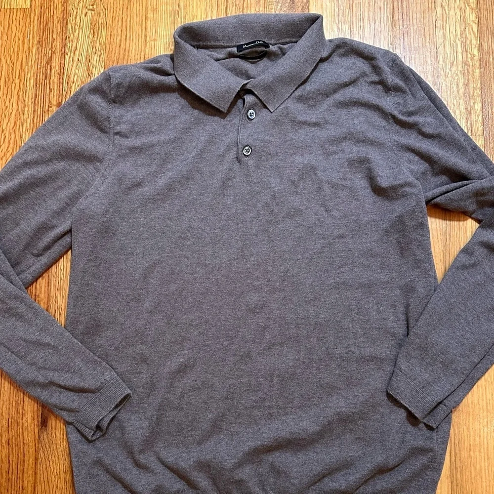 Massimo Dutti Polo Sweater L sweatshirt top jacket(#2)